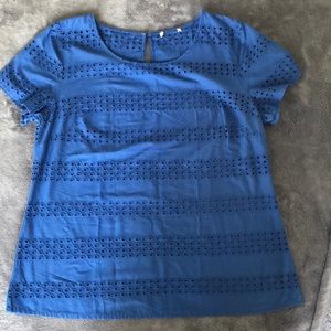 3 FOR $15 LOFT blue top